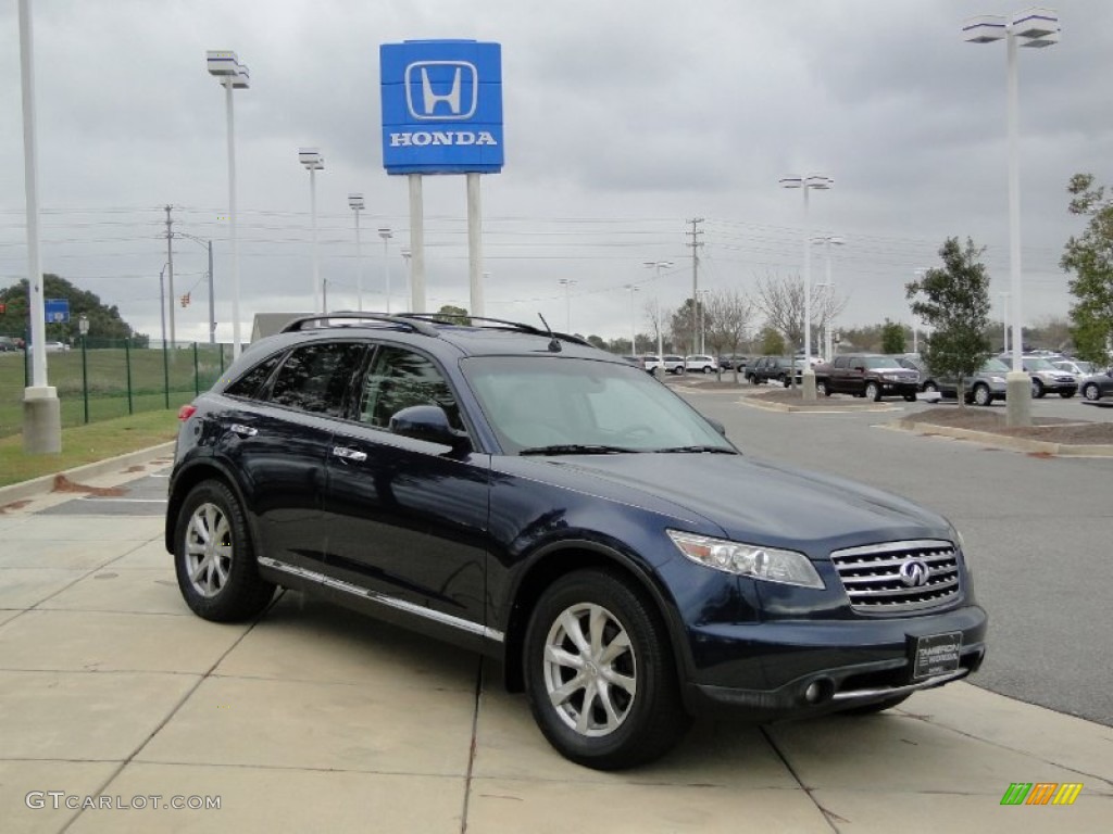 2007 FX 35 AWD - Sapphire Blue Metallic / Wheat photo #2