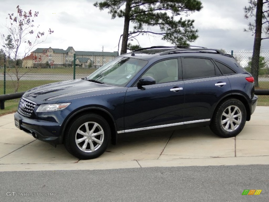 2007 FX 35 AWD - Sapphire Blue Metallic / Wheat photo #9