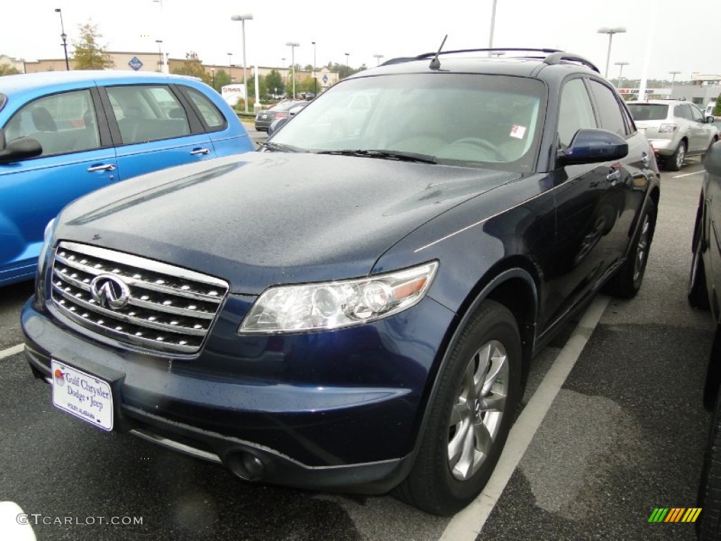 2007 FX 35 AWD - Sapphire Blue Metallic / Wheat photo #39