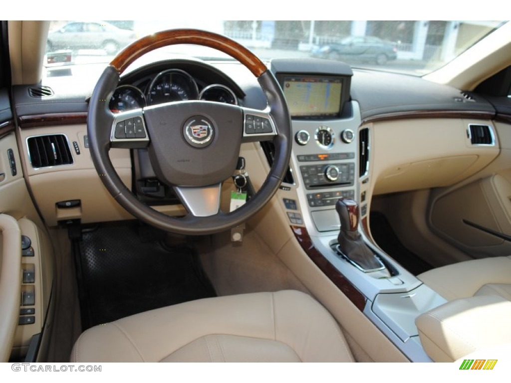 2010 Cadillac CTS 4 3.0 AWD Sedan Cashmere/Cocoa Dashboard Photo #57020732