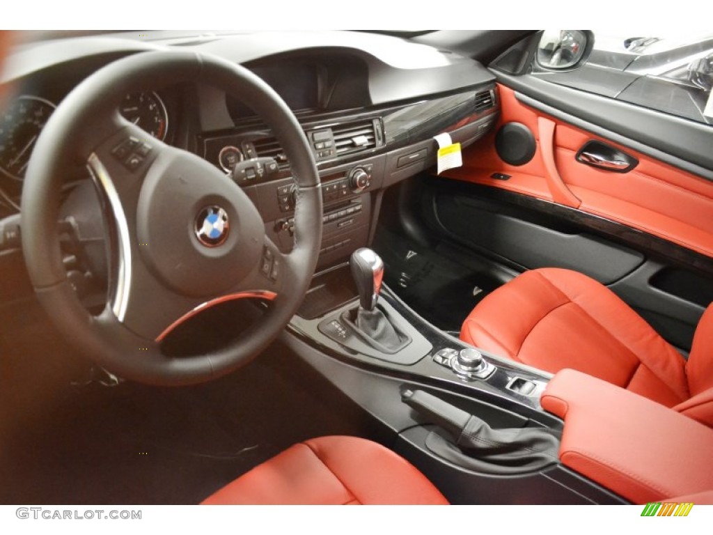 2012 3 Series 328i Convertible - Mineral White Metallic / Coral Red/Black photo #6