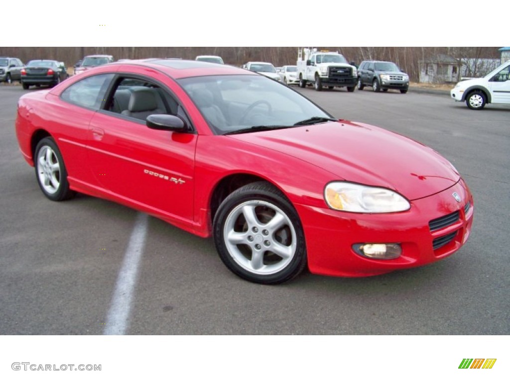 2001 Stratus R/T Coupe - Indy Red / Black/Light Gray photo #3