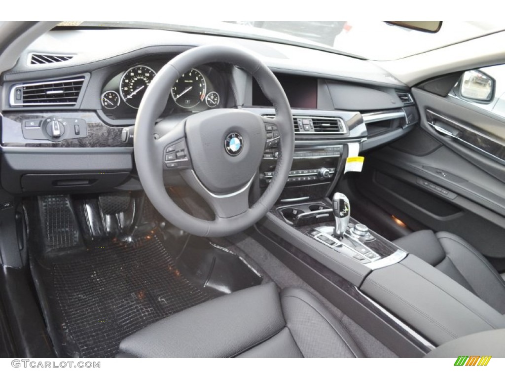 2012 7 Series 740Li Sedan - Mineral White Metallic / Black photo #7