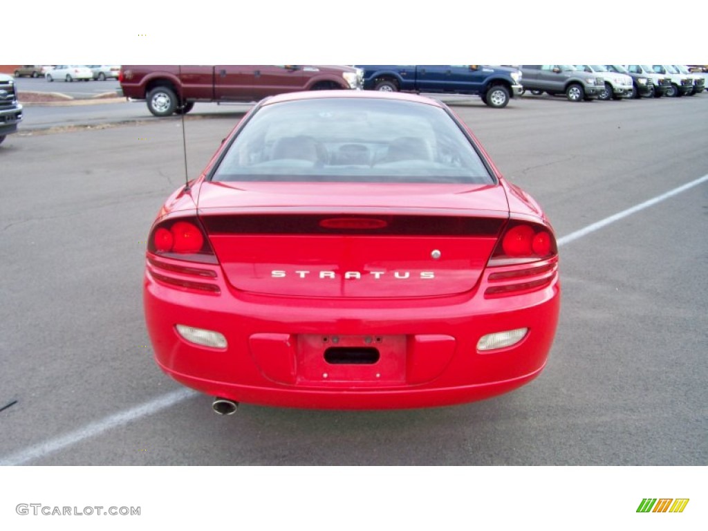 2001 Stratus R/T Coupe - Indy Red / Black/Light Gray photo #6