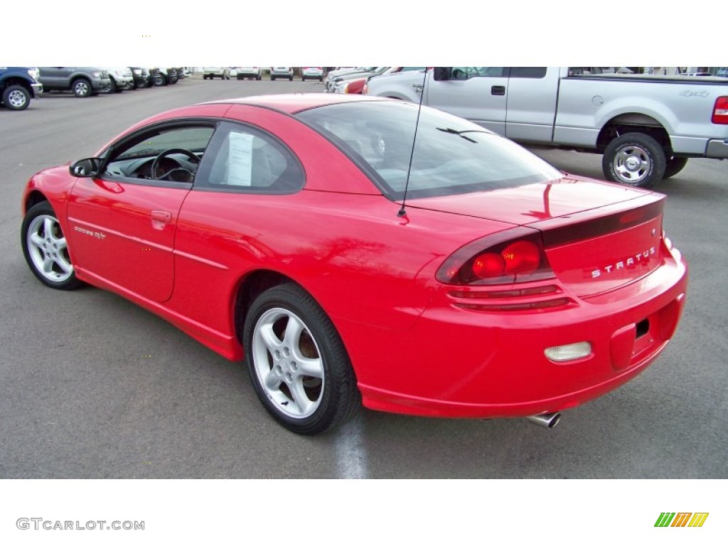 2001 Stratus R/T Coupe - Indy Red / Black/Light Gray photo #7