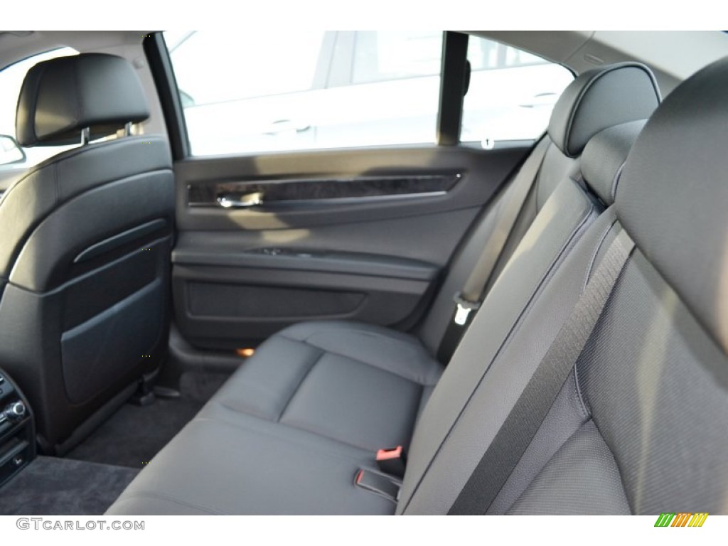 2012 7 Series 740Li Sedan - Mineral White Metallic / Black photo #9