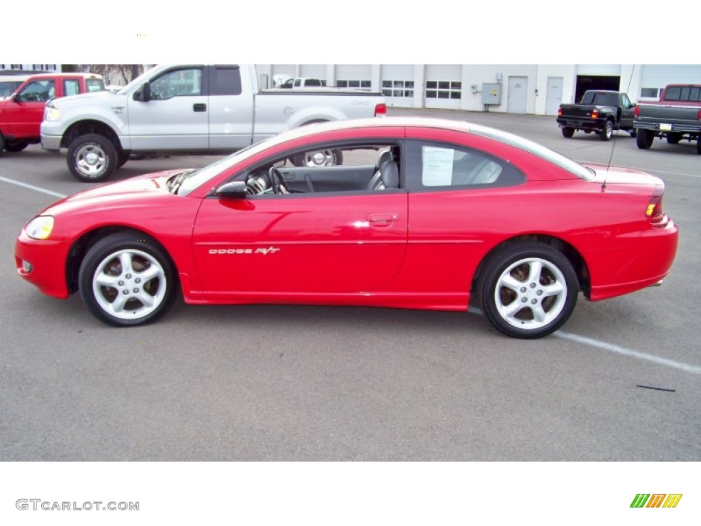 2001 Stratus R/T Coupe - Indy Red / Black/Light Gray photo #8