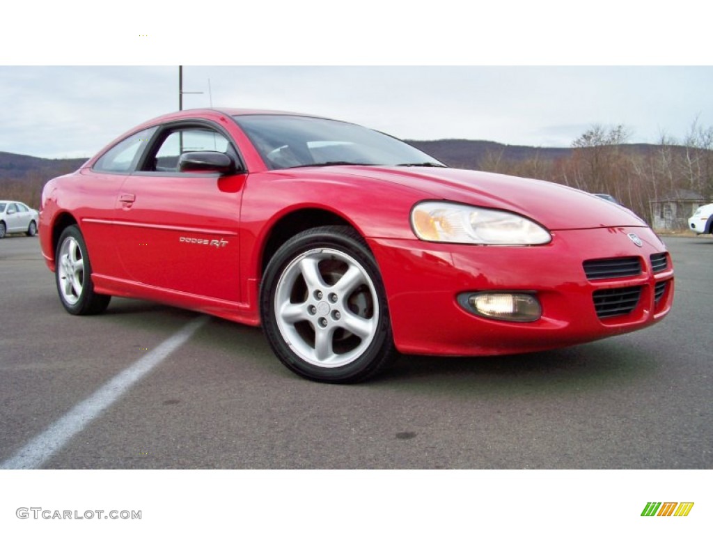 2001 Stratus R/T Coupe - Indy Red / Black/Light Gray photo #23