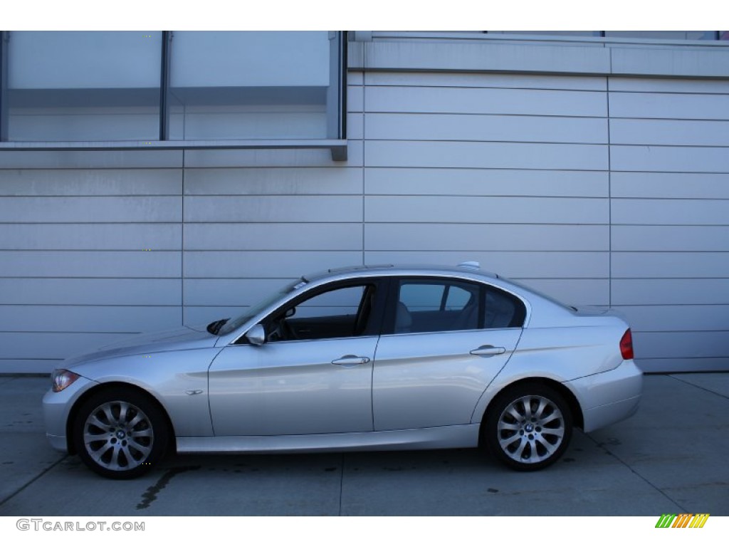 2008 3 Series 335xi Sedan - Titanium Silver Metallic / Gray photo #3