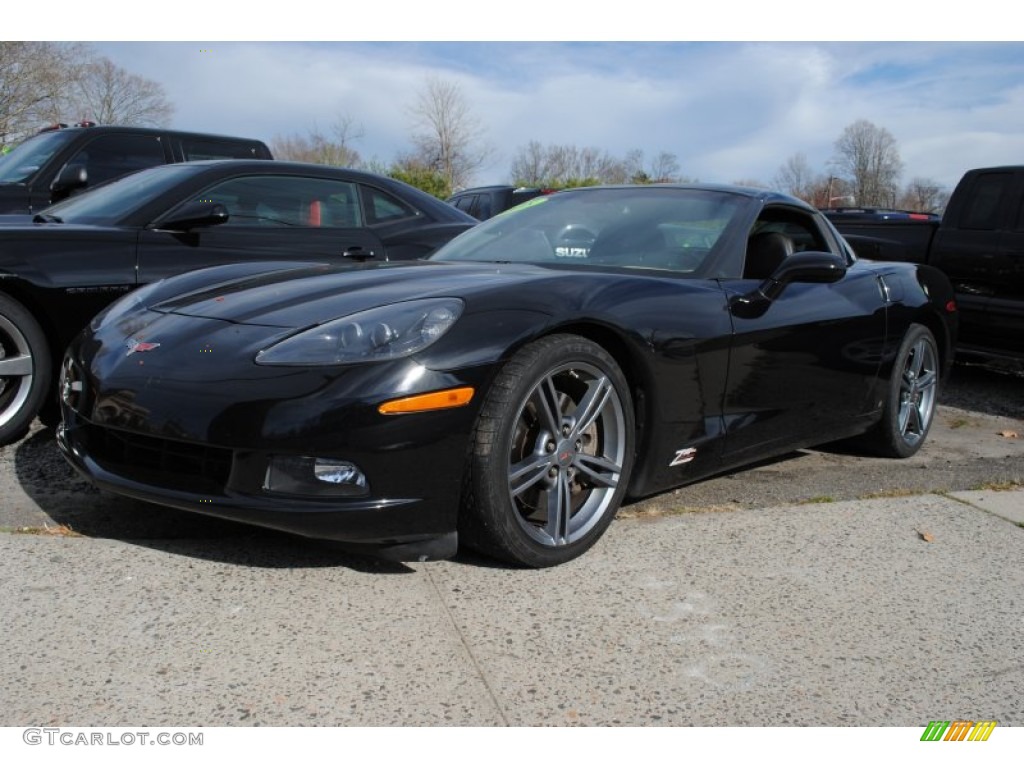 2008 Corvette Coupe - Black / Ebony photo #1