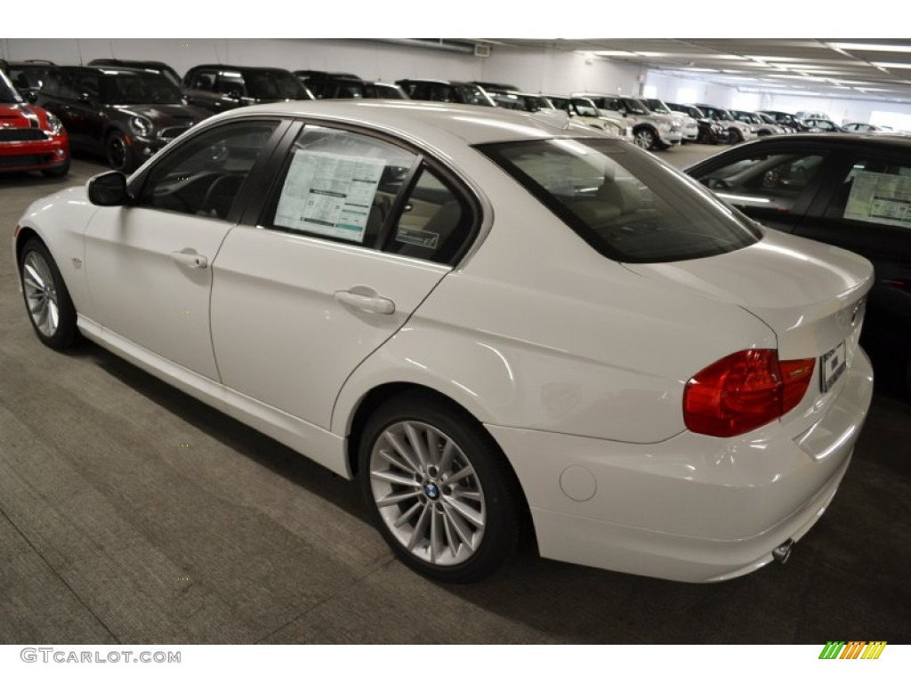 2011 3 Series 335d Sedan - Alpine White / Oyster/Black Dakota Leather photo #4