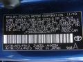  2011 Prius Hybrid II Blue Ribbon Metallic Color Code 8T5