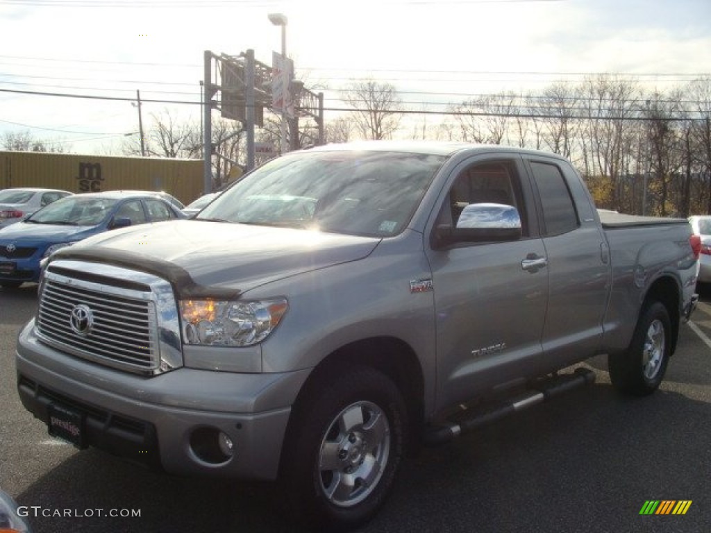 2010 Tundra Limited Double Cab 4x4 - Silver Sky Metallic / Graphite Gray photo #3