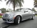 2009 Palladium Silver Metallic Mercedes-Benz C 350 Sport  photo #2