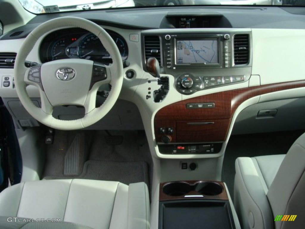 2011 Toyota Sienna XLE AWD Light Gray Dashboard Photo #57023420