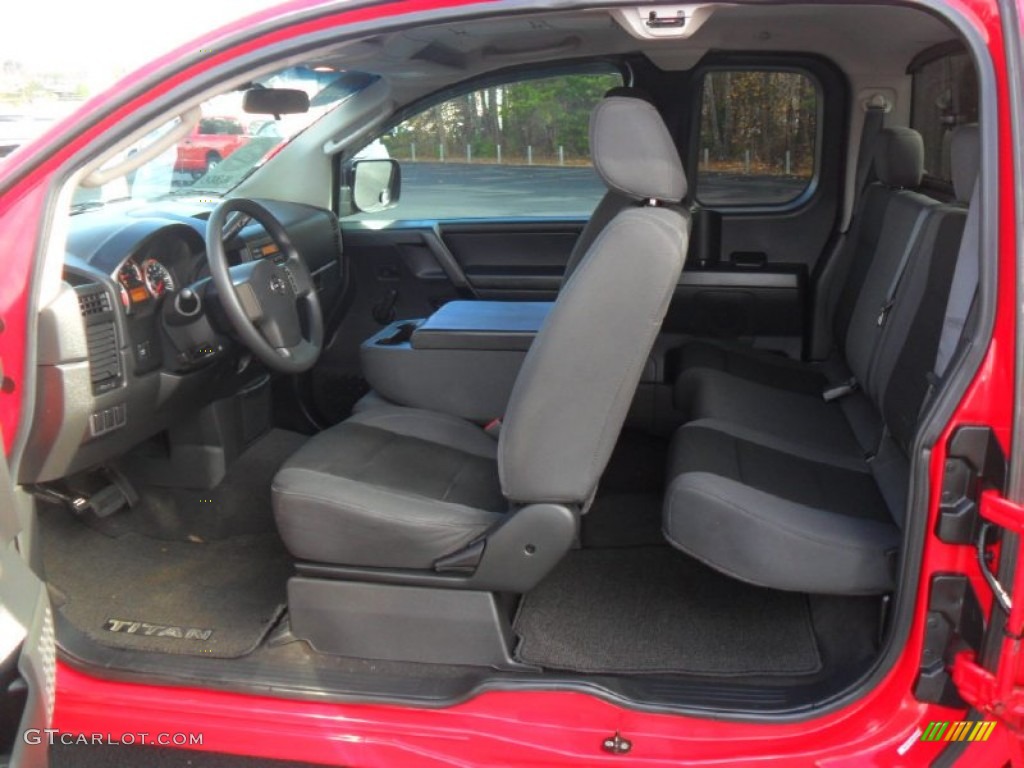 Charcoal Interior 2008 Nissan Titan XE King Cab Photo #57023797