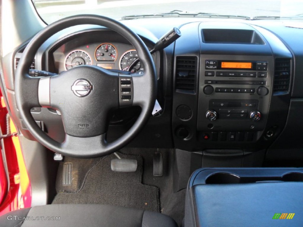 2008 Nissan Titan XE King Cab Charcoal Dashboard Photo #57023805