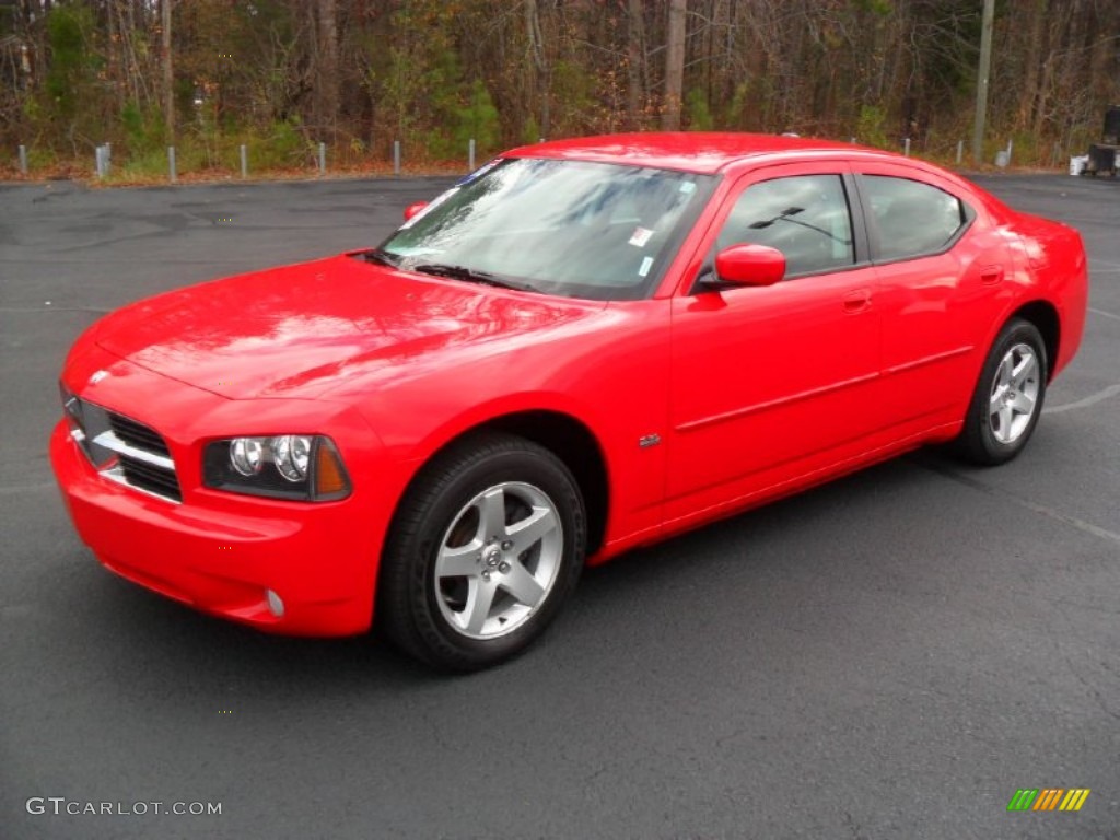 2010 Charger SXT - TorRed / Dark Slate Gray photo #1