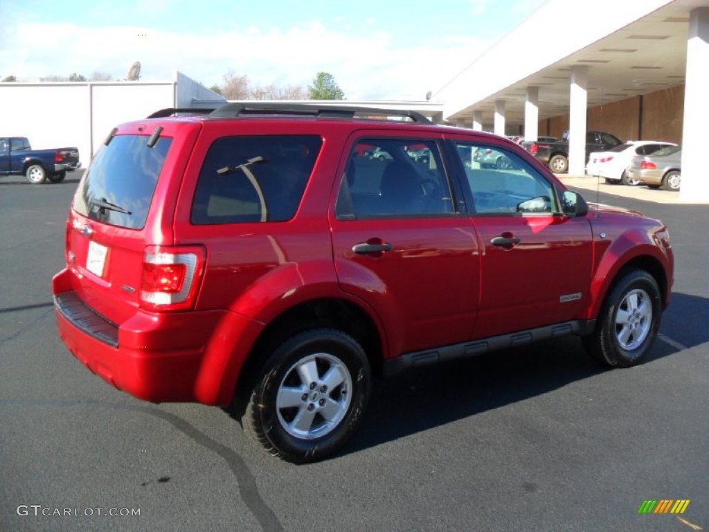 2008 Escape XLT V6 4WD - Redfire Metallic / Stone photo #4