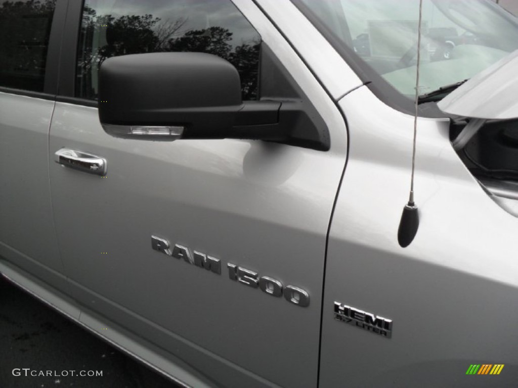 2012 Ram 1500 Big Horn Quad Cab 4x4 - Bright Silver Metallic / Dark Slate Gray/Medium Graystone photo #22