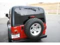 2004 Flame Red Jeep Wrangler Rubicon 4x4  photo #16