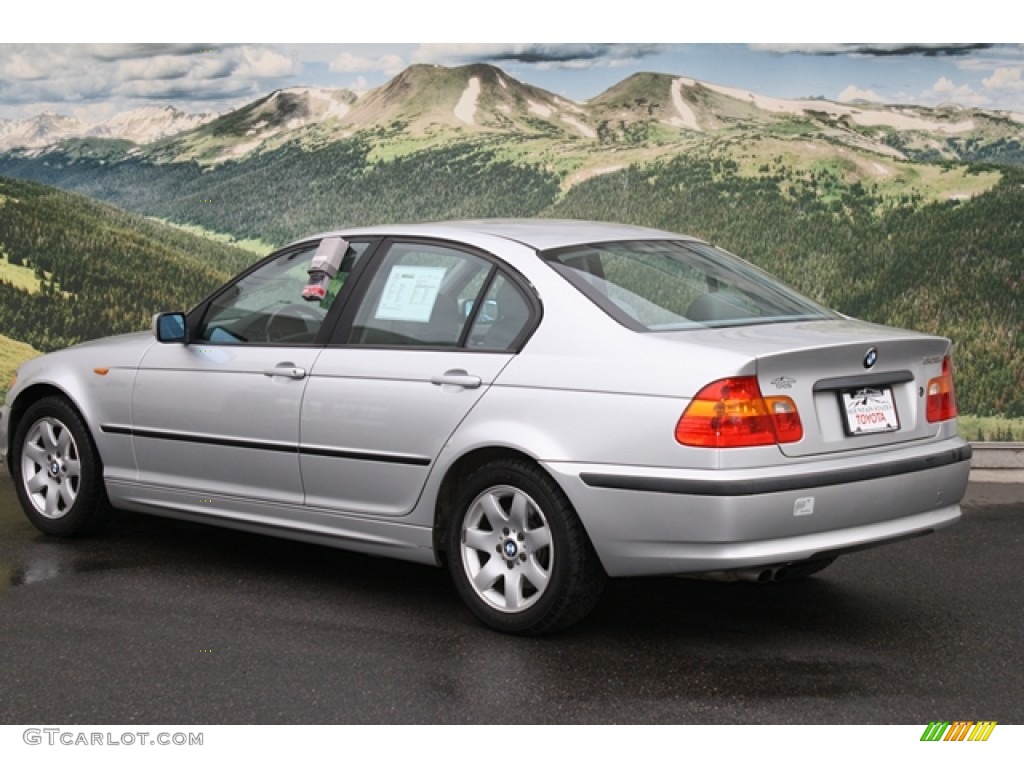 2002 3 Series 325i Sedan - Titanium Silver Metallic / Grey photo #2