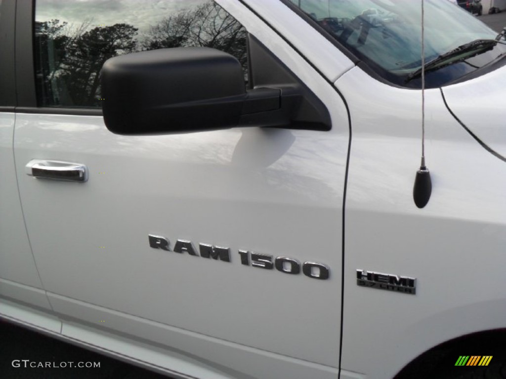 2012 Ram 1500 Big Horn Crew Cab - Bright White / Dark Slate Gray/Medium Graystone photo #21
