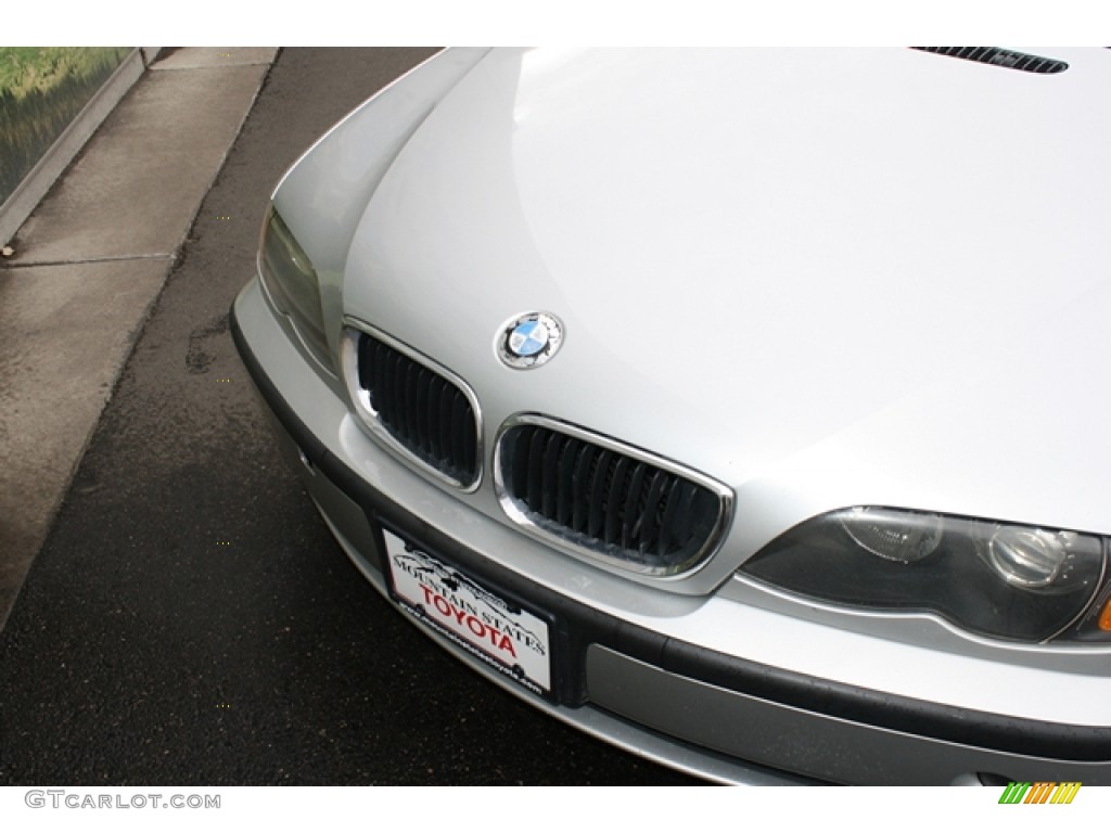 2002 3 Series 325i Sedan - Titanium Silver Metallic / Grey photo #19