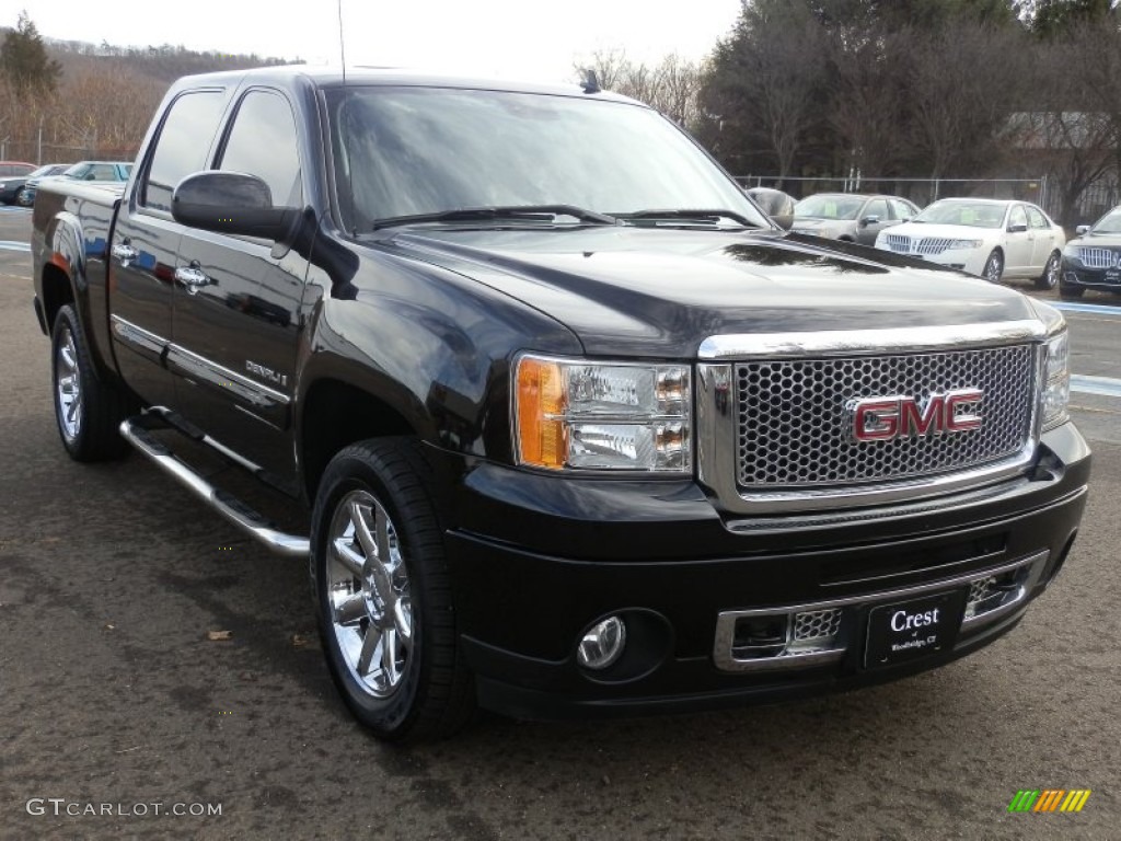 2008 Sierra 1500 Denali Crew Cab AWD - Onyx Black / Ebony photo #4