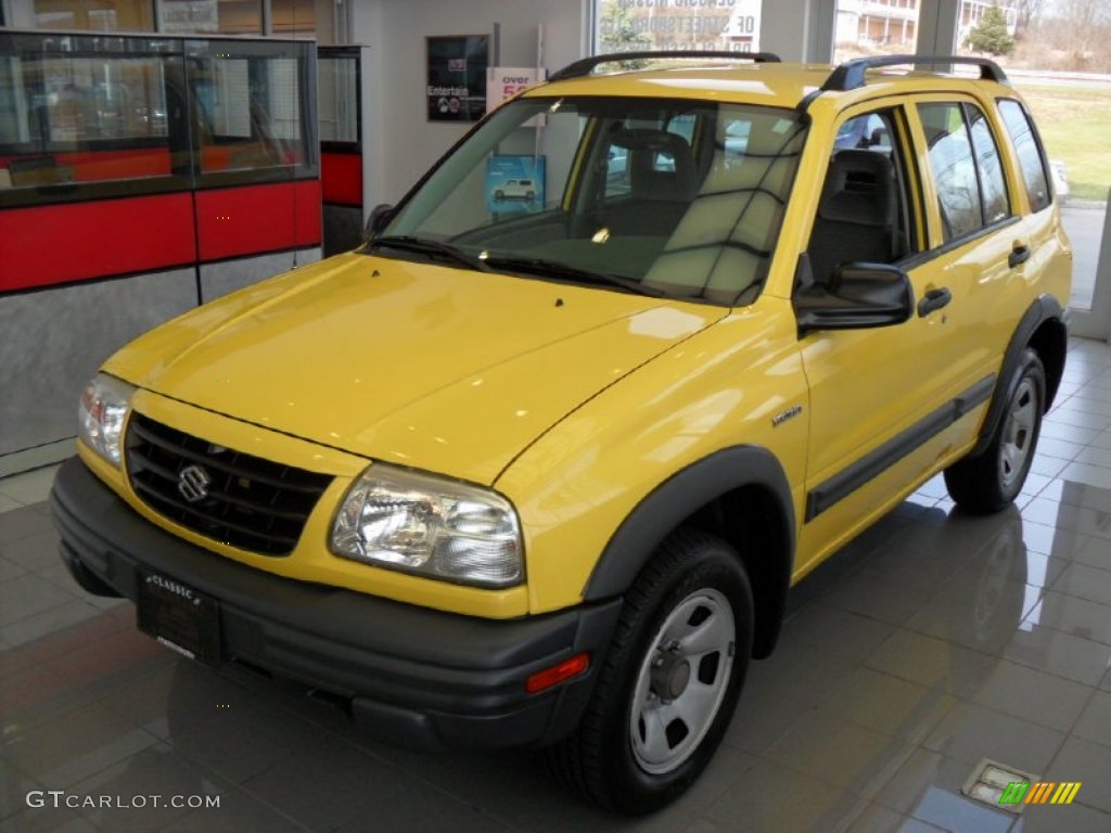 Bright Yellow Suzuki Grand Vitara