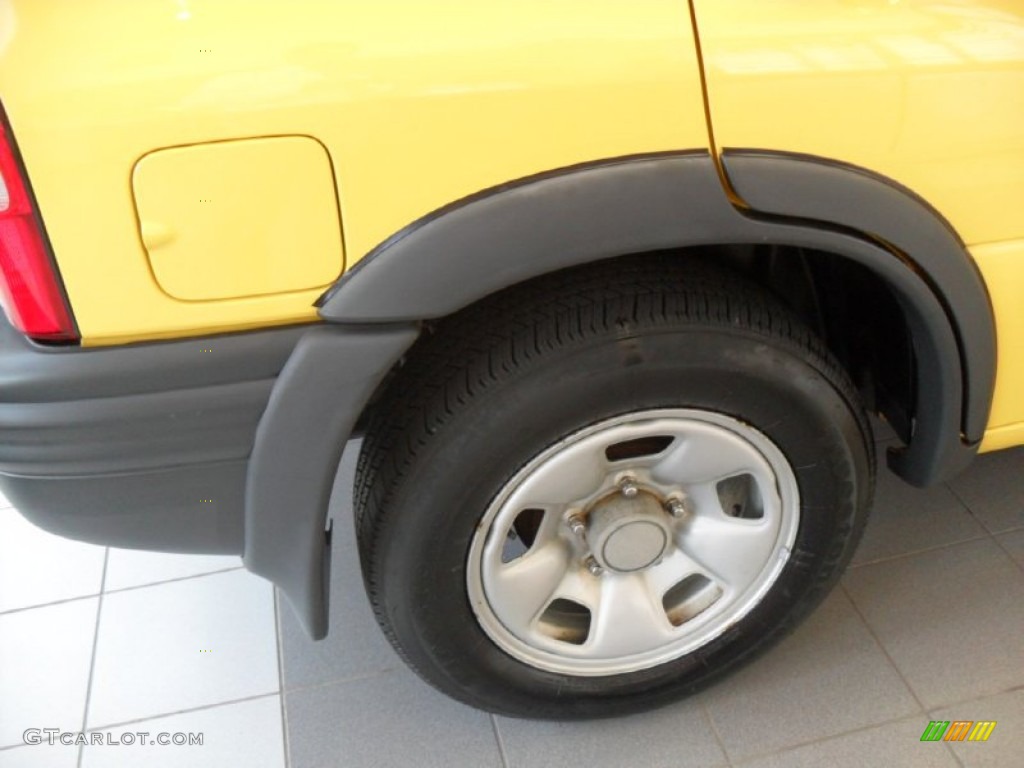 2004 Grand Vitara LX 4WD - Bright Yellow / Gray photo #7