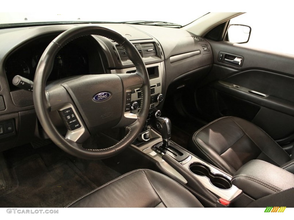 2011 Ford Fusion SEL V6 Charcoal Black Steering Wheel Photo #57028952