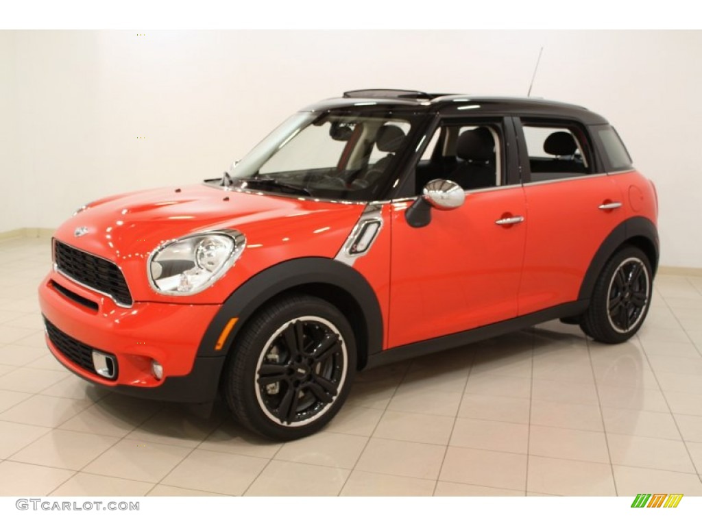 2011 Cooper S Countryman - Pure Red / Pure Red Leather/Cloth photo #3