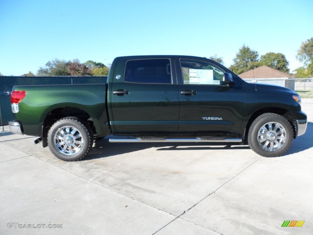 2012 Tundra Texas Edition CrewMax - Spruce Green Mica / Graphite photo #2