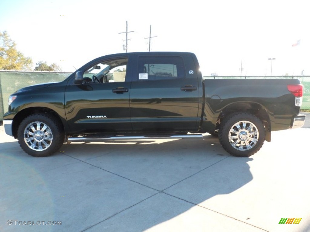 2012 Tundra Texas Edition CrewMax - Spruce Green Mica / Graphite photo #6