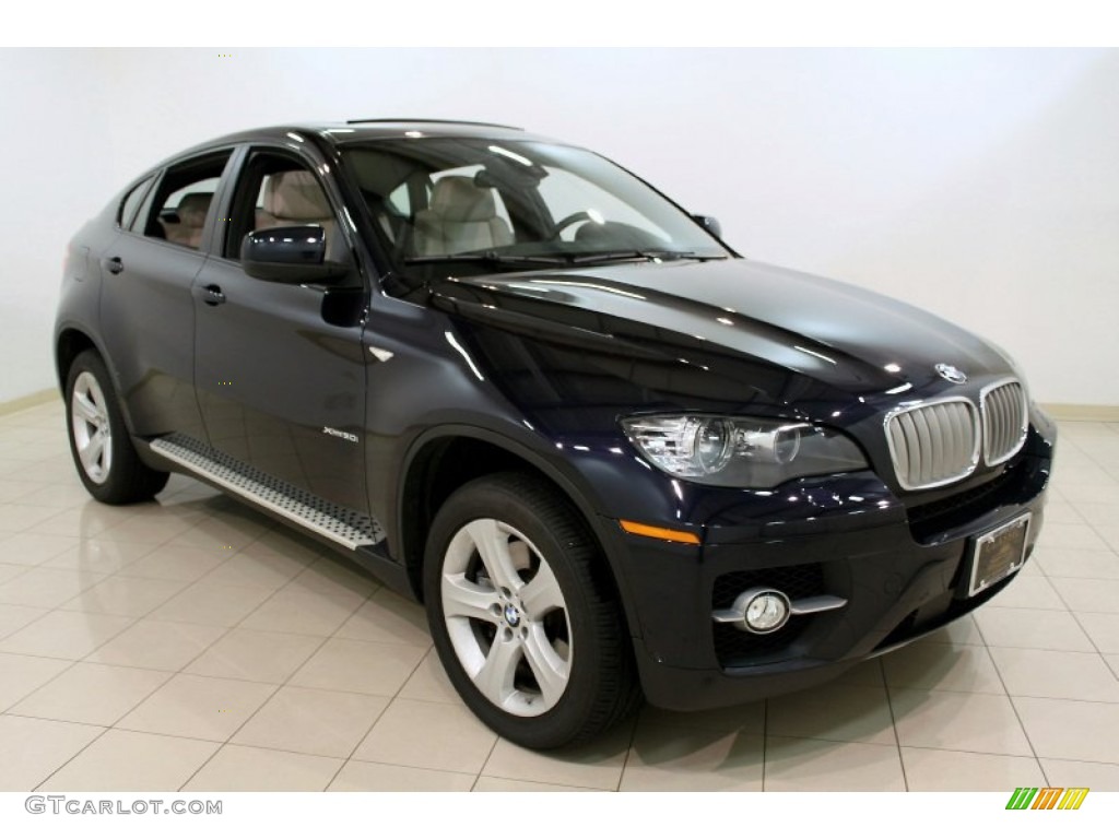2011 X6 xDrive50i - Monaco Blue Metallic / Oyster photo #1