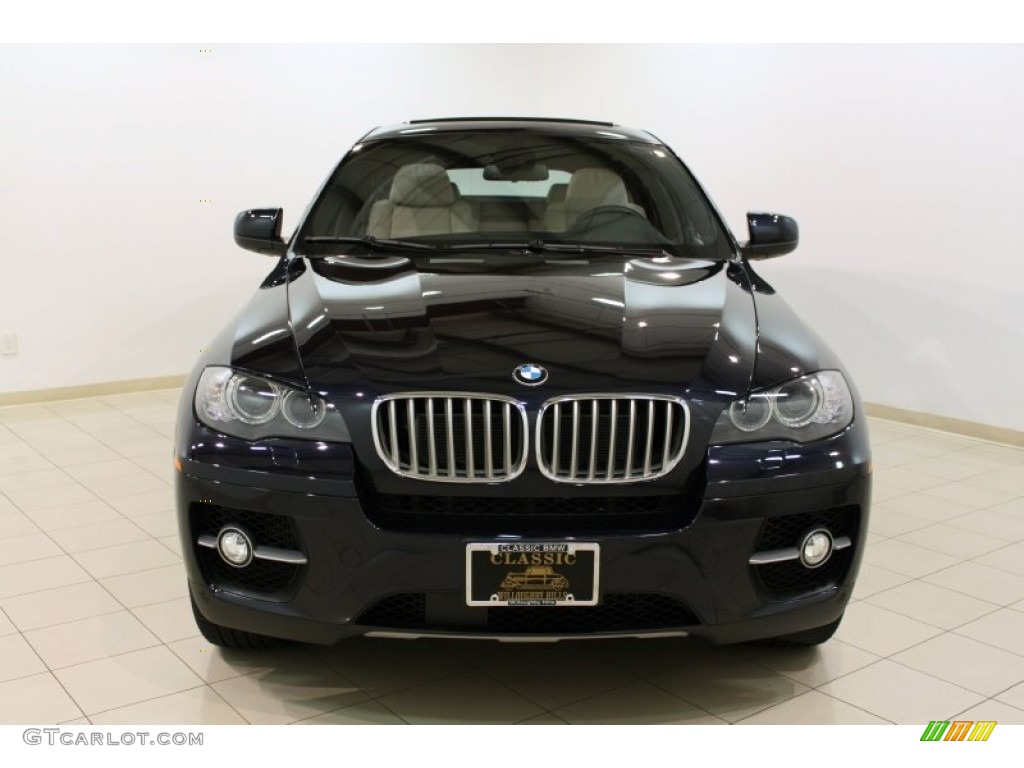 2011 X6 xDrive50i - Monaco Blue Metallic / Oyster photo #2