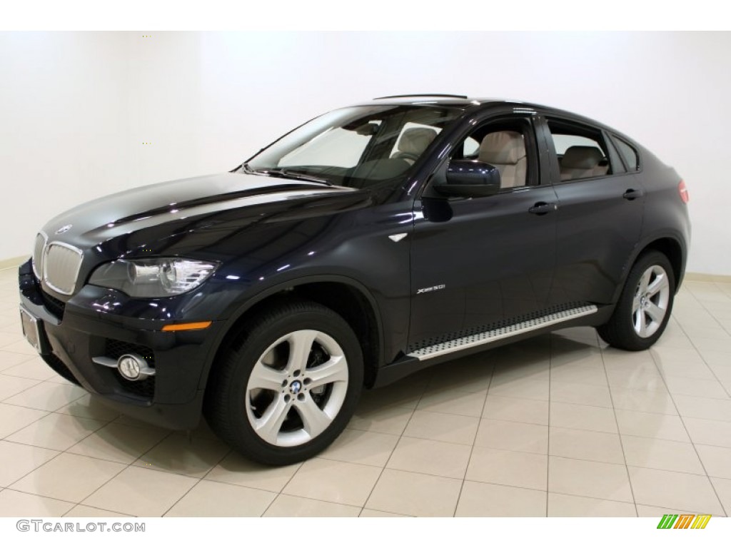 2011 X6 xDrive50i - Monaco Blue Metallic / Oyster photo #3