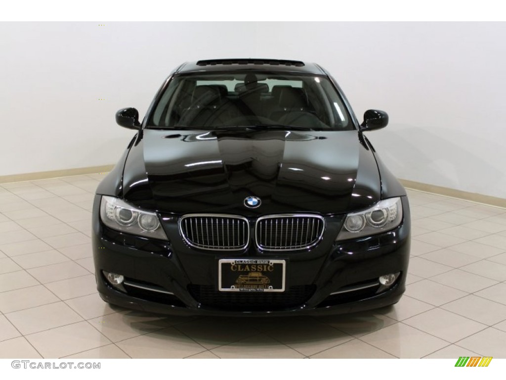 2011 3 Series 335i Sedan - Jet Black / Black photo #2