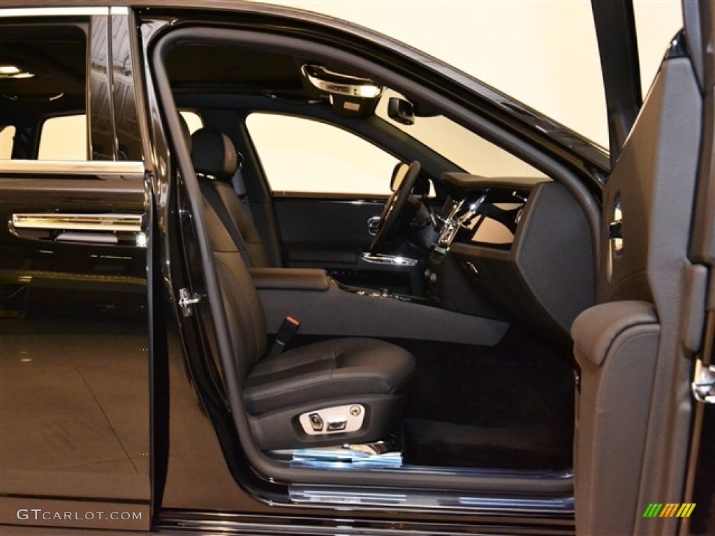 Black Interior 2012 Rolls-Royce Ghost Extended Wheelbase Photo #57030851