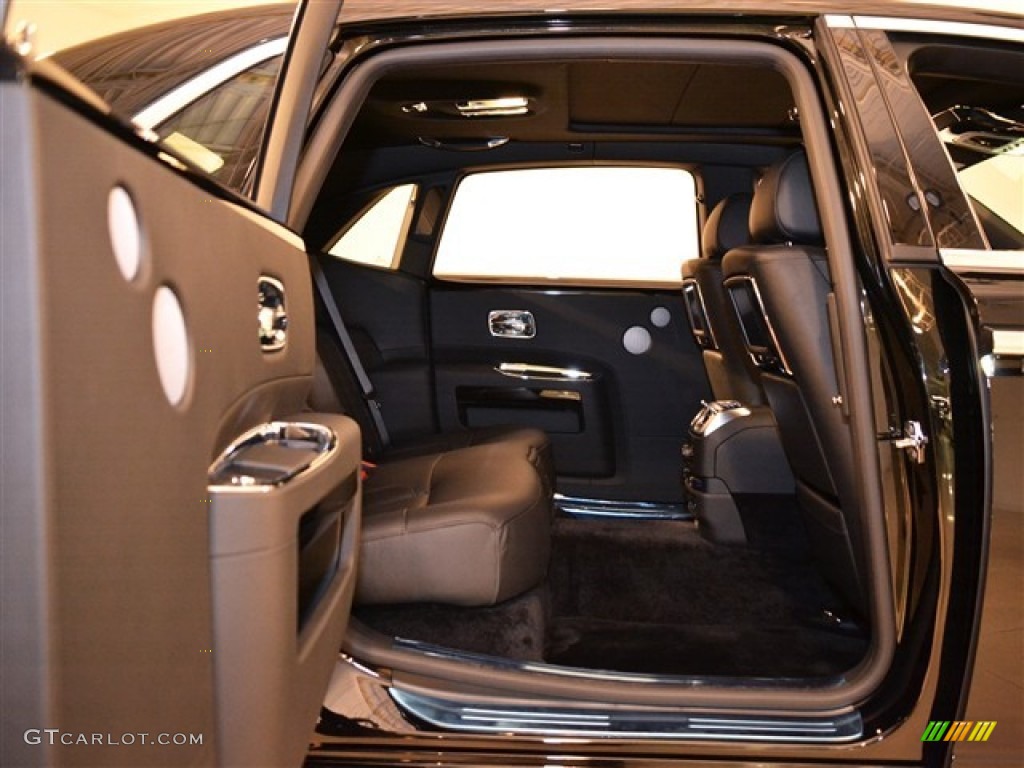 Black Interior 2012 Rolls-Royce Ghost Extended Wheelbase Photo #57030889
