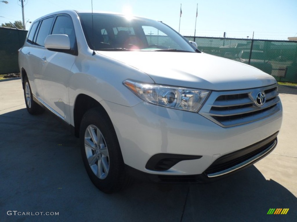 2012 Highlander  - Blizzard White Pearl / Sand Beige photo #1