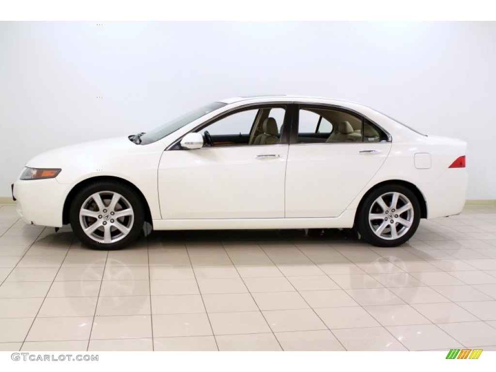 2005 TSX Sedan - Premium White Pearl / Parchment photo #4