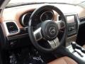 New Saddle/Black 2012 Jeep Grand Cherokee Overland Summit 4x4 Steering Wheel