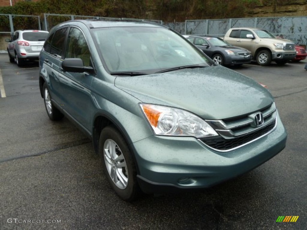 2011 CR-V EX 4WD - Opal Sage Metallic / Ivory photo #6