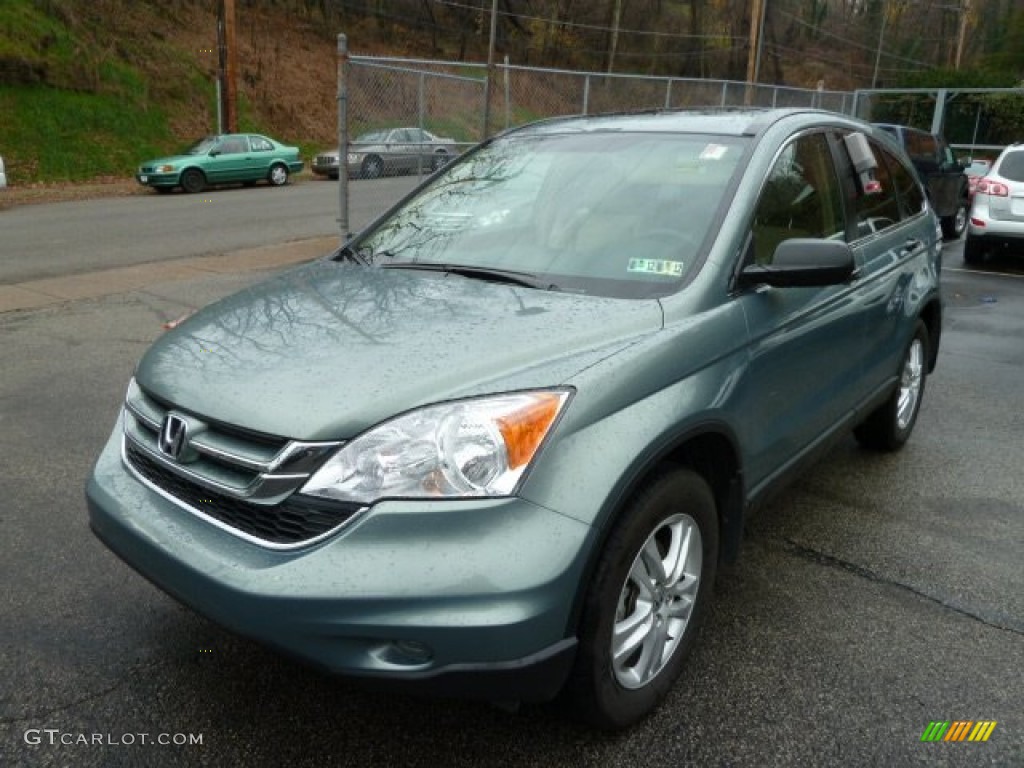 2011 CR-V EX 4WD - Opal Sage Metallic / Ivory photo #11