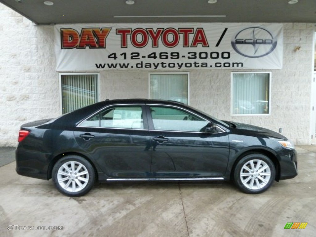 2012 Camry Hybrid XLE - Cosmic Gray Mica / Ash photo #1