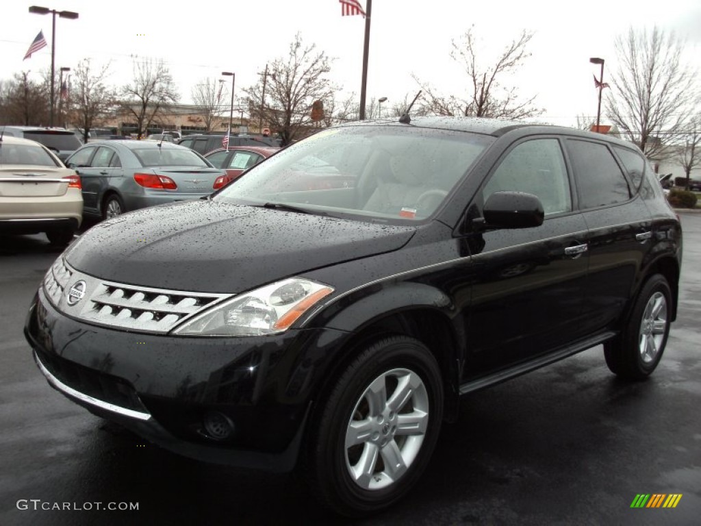 2007 Murano S AWD - Super Black / Cafe Latte photo #1