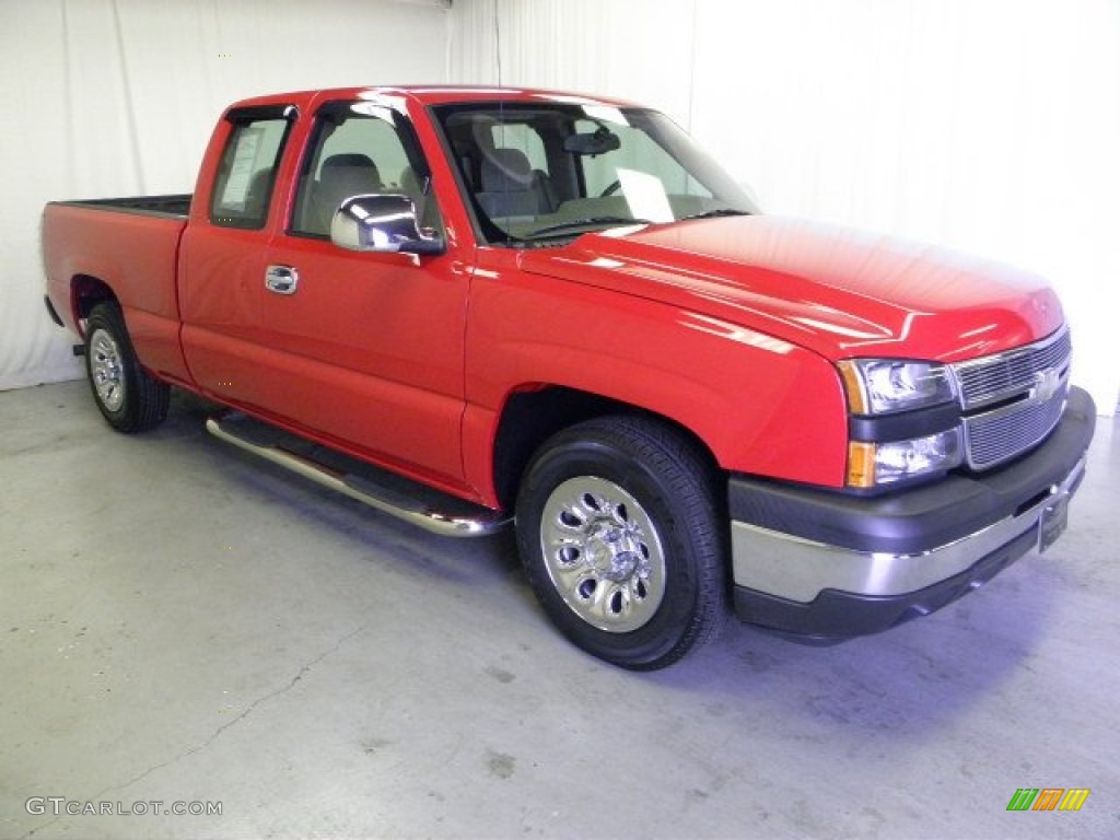 2007 Silverado 1500 Classic LT Extended Cab - Victory Red / Tan photo #1