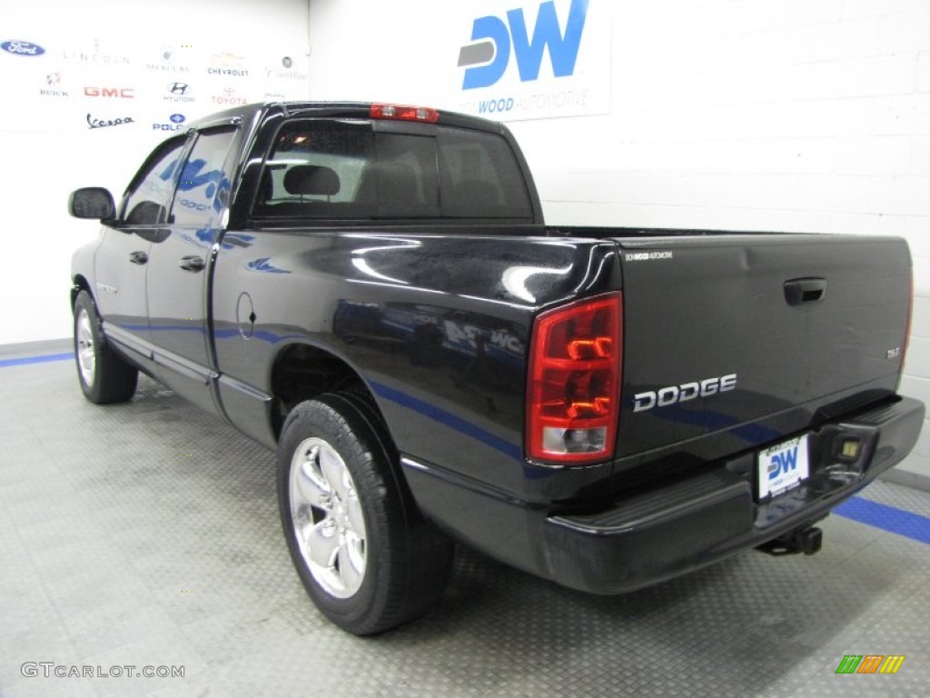 2004 Ram 1500 SLT Quad Cab - Black / Dark Slate Gray photo #3